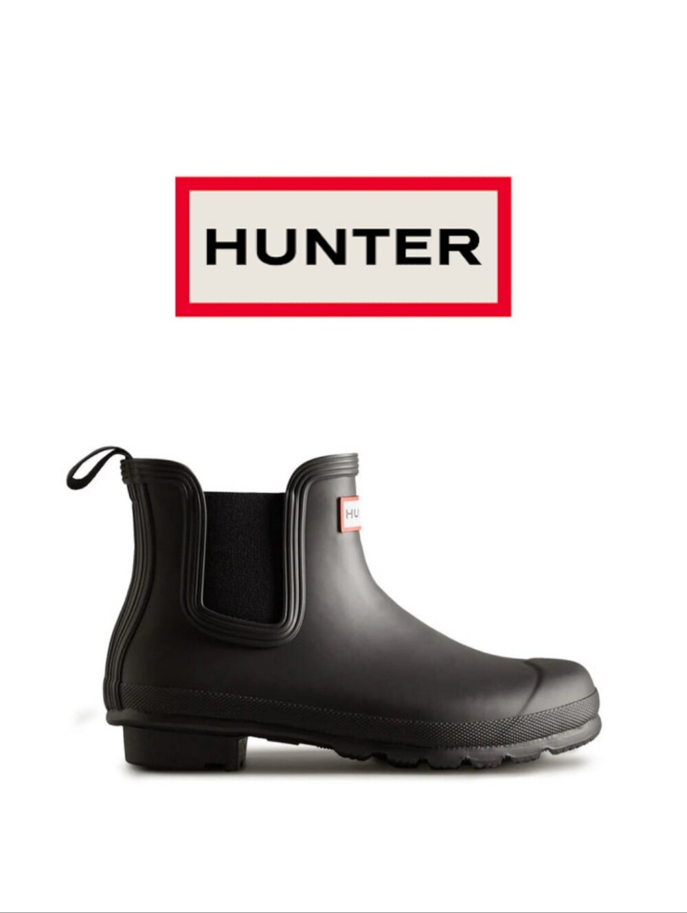 Hunter Original Chelsea Boot - Black 6 M